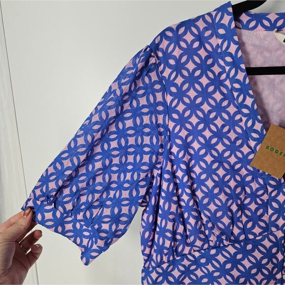 NEW NWT Boden Midi Checked Summer Dress - Picture 3 of 14